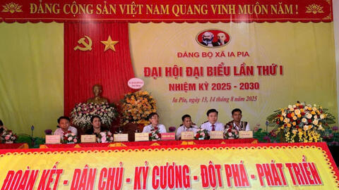 Tổ chức phiên trù bị Đại hội Đại biểu Đảng bộ xã Ia Pia lần thứ I, nhiệm kỳ 2025-2030